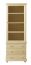 Vitrine, Kiefer Massivholz, Farbe: Natur, Breite: 65 cm