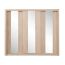 Schlafzimmer - Kleiderschrank mit Spiegel, Farbe: Eiche - Abmessungen: 215 x 250 x 60 cm (H x B x T) Abbildung