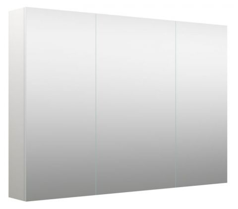 Badezimmer - Spiegelschrank Purina 05, Farbe: Weiß matt – 70 x 100 x 14 cm (H x B x T)