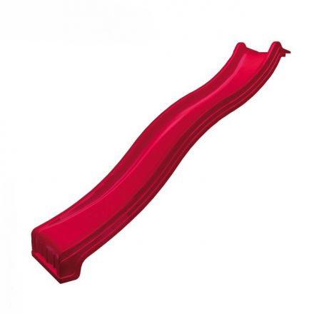 Rutsche mit Wasseranschluss - Länge 2,40 m - Farbe: Rot,  