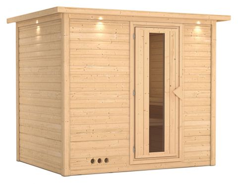 Sauna Camilia 02, 40 mm Wandstärke - 264 x 198 x 212 cm (B x T x H)