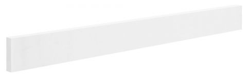 Abdeckblende für Bett Gyronde, Kiefer massiv Vollholz, weiß lackiert - 24 x 200 x 2 cm (H x B x T)
