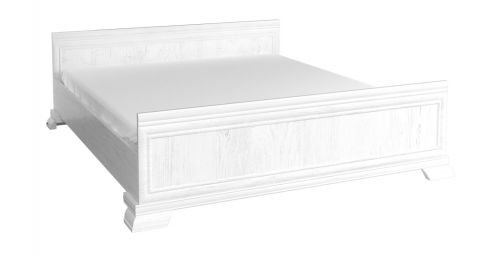 Doppelbett Sentis 27, Farbe: Kiefer Weiß - 180 x 200 cm (B x L)