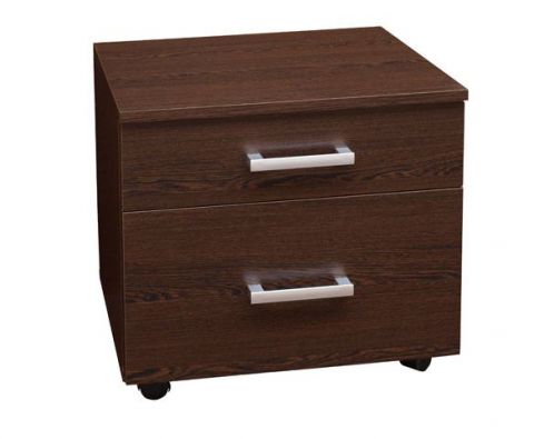 Rollcontainer Rosario 01, Farbe: Wenge - 50 x 50 x 50 cm (H x B x T)