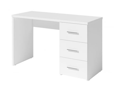 Schreibtisch Moschato, Farbe: Weiß - Abmessungen: 75 x 120 x 53 cm (H x B x T)