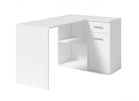 Schreibtisch Saloniki, Farbe: Weiß - Abmessungen: 78 x 130 x 93 cm (H x B x T)