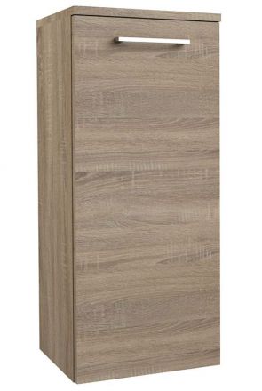Badezimmer - Seitenschrank Rajkot 96, Farbe: Eiche – 80 x 35 x 28 cm (H x B x T)