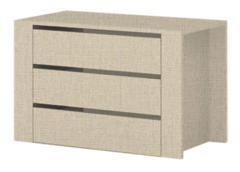 Eingebaute Schubladen für Kleiderschränke - Abmessungen: 88 x 57 x 45 cm (B x H x T)