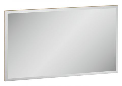 Spiegel Monclova 10, Farbe: Riviera Eiche / Weiß Glanz - Abmessungen: 55 x 92 x 2 cm (H x B x T)