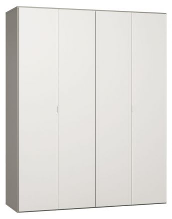 Drehtürenschrank / Kleiderschrank Bellaco 19, Farbe: Grau / Weiß - Abmessungen: 232 x 185 x 57 cm (H x B x T)