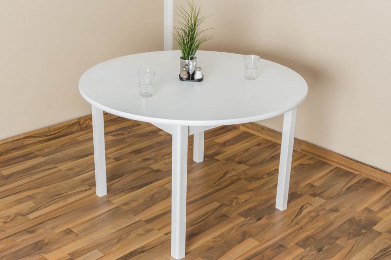 Tisch rund weiß