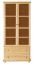 Vitrinenschrank, Kiefer Massivholz, Farbe: Natur