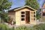 Gartenhaus aus Holz mit Satteldach, Farbe: Natur, Grundfläche: 9 m²
