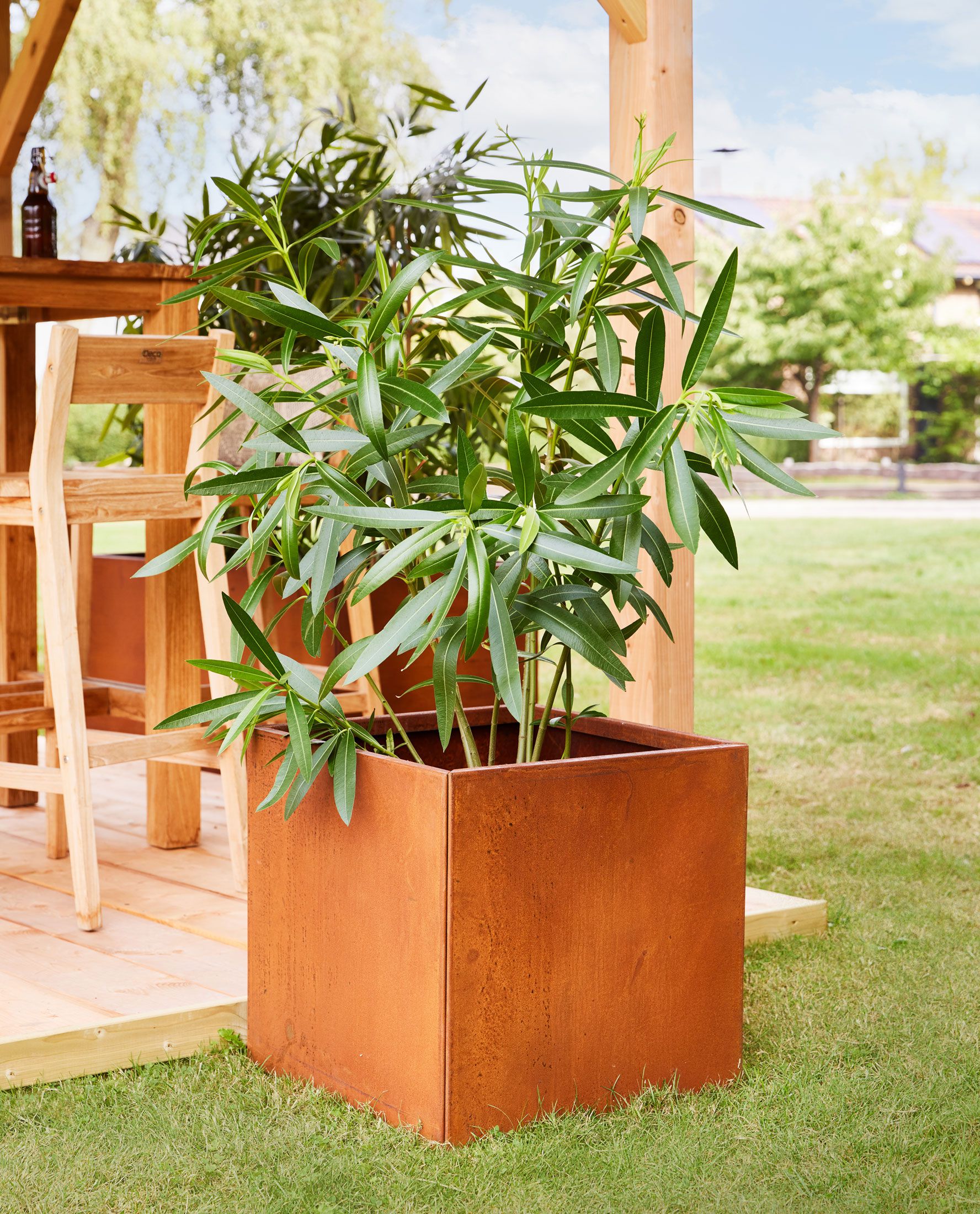 Blumenkasten-Set Für Geländer, Mittelgroß, Mit Halterungen – Dekorativer Übertopf Für Balkon & Terrasse
