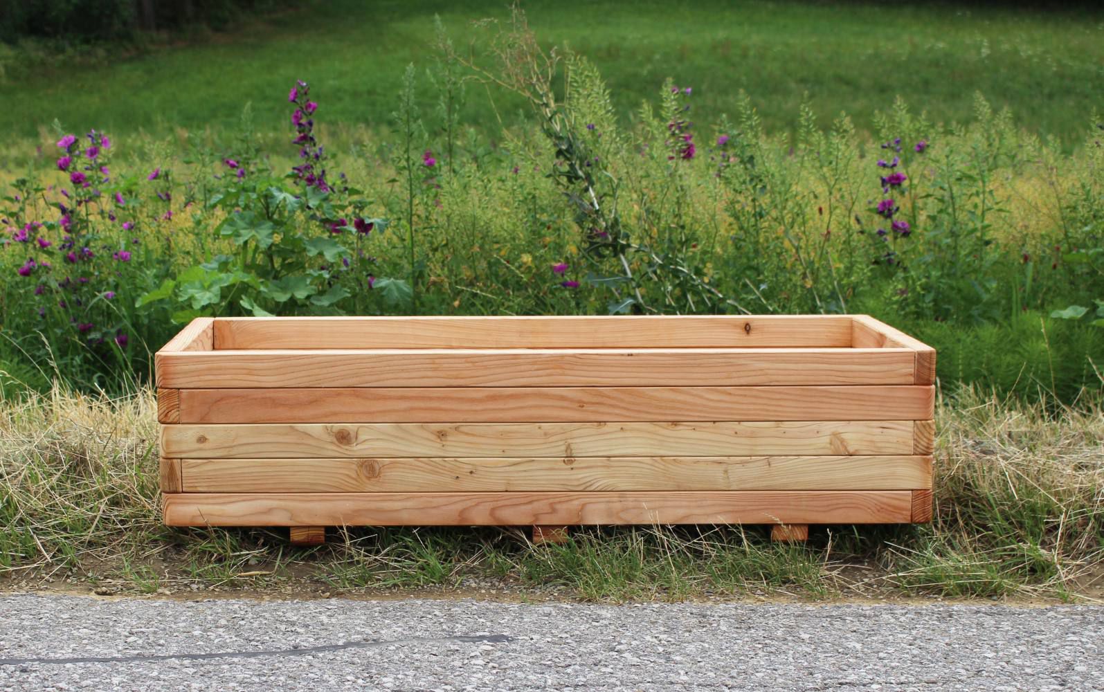 Blumenkasten Purpurea rechteckig groß inkl. Stoffeinsatz