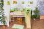 Hochbett für Kinder mit Rutsche und Turm - Buche natur Massivholz 90x200 cm
