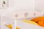 Etagenbett / Stockbett "Easy Premium Line" K18/n inkl. 2 Schubladen und 2 Abdeckblenden, Kopfteil mit Löchern, Buche Vollholz massiv Weiß - 90 x 200 cm, (B x L) teilbar