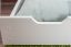 Schublade für Bett - Kiefer Vollholz massiv weiß lackiert 001 - Abmessung 18,50 x 97,50 x 57 cm (H x B x T)