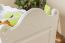Babywiege Kiefer massiv Vollholz weiß lackiert 105 - Liegefläche: 34,50 x 90 cm