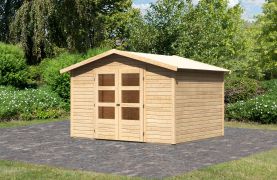 Gartenhaus ohne Dachpappe naturbelassen, Grundfläche: 7,1m²