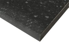 Arbeitsplatte für Küchenzeile / Küchenblock | Farbe: Feuerstein Schwarz | 120 x 60 x 2,8 cm