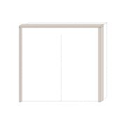 Rahmen für Schiebetürenschrank / Kleiderschrank Neiafu 93 und 94, Farbe: Kaschmir