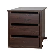 Eingebaute Schubladen für Kleiderschränke | Farbe: Tabacco | Maße: 62 x 57 x 41 cm