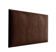 Polsterpaneele, 10er Set, Farbe: Dunkelbraun, Bezug: Velour, Maße: 50 x 30 cm