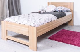 Kinderbett / Jugendbett Buche massiv Vollholz natur 111C, inkl. Lattenrost - 200 x 100 cm (L x B)