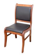 Gaststuhl Leonie, Farbe: Schwarz - 88 x 47 x 48 cm (H x B x T)