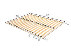 Rahmenlattenrost für Doppelbett | Liegefläche: 180 x 200 cm