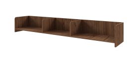 Wandregal | Farbe: Alba-Walnuss | 183 x 27 x 27 cm | schlichtes Design | hochwertig Verarbeitet | für Wohnzimmer