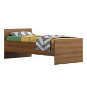 Einzelbett / Gästebett Pasuruan 06, Farbe: Nuss - Liegefläche: 90 x 200 cm (B x L)