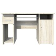 Schreibtisch Pamulang 11, Farbe: Sonoma Eiche - Abmessungen: 76 x 124 x 60 cm (H x B x T)