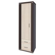 Schrank Aitape 25, Farbe: Sonoma Eiche dunkel / Sonoma Eiche hell - Abmessungen: 188 x 60 x 40 cm (H x B x T)