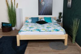 Jugendbett Kiefer Vollholz massiv natur A1, inkl. Lattenrost - Abmessung 160 x 200 cm