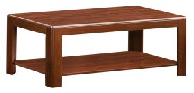 Couchtisch Premium 01,  Farbe: rote Walnuss - 120 x 46 x 60 cm (B x H x T)