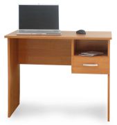 Schreibtisch Banjaran 31, Farbe: Erle - Abmessungen: 75 x 90 x 50 cm (H x B x T)