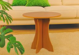 Couchtisch Grogol 12, Farbe: Erle - Abmessungen: 60 x 60 x 60 cm (B x T x H)
