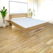 Doppelbett / Gästebett Buche massiv Vollholz natur 110, inkl. Lattenrost - Abmessung 180 x 200 cm
