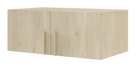 Aufsatz für Kleiderschrank Edegem 03 | ABS-Kanten | Farbe: Eiche Cremona | 100 x 61 x 40 cm | 2 Türen | 1 großes Fach