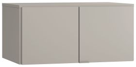 Aufsatz für zweitürigen Kleiderschrank Bentos 13, Farbe: Grau - Abmessungen: 45 x 93 x 57 cm (H x B x T)