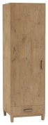 Schrank Alotau 09, Farbe: Eiche - Abmessungen: 200 x 65 x 60 cm (H x B x T)
