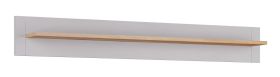 Hängeregal / Wandregal Torrelavega 06, Farbe: Eiche Artisan / Hellgrau - Abmessungen: 22 x 160 x 19 cm (H x B x T)