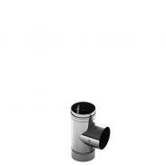 Einwandiger feuchtigkeits- unempfindlicher Rauchgasanschluss 90º Klix  - Durchmesser: 130 mm