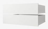 Schubladen für Kleiderschrank, 2er Set, Farbe: Weiß - für Schränke mit der Breite 250 cm