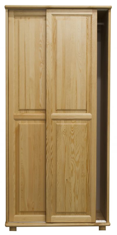 Kleiderschrank Holz natur 014 - Abmessung 190 x 90 x 60 cm (H x B x T)