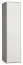 Schmaler 47 cm breiter Kleiderschrank mit 1 Tür | Farbe: Grau / Weiß Abbildung