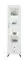 Vitrine Tellin 03, Farbe: Weiß / Weiß Hochglanz - Abmessungen: 190 x 50 x 40 cm (H x B x T)