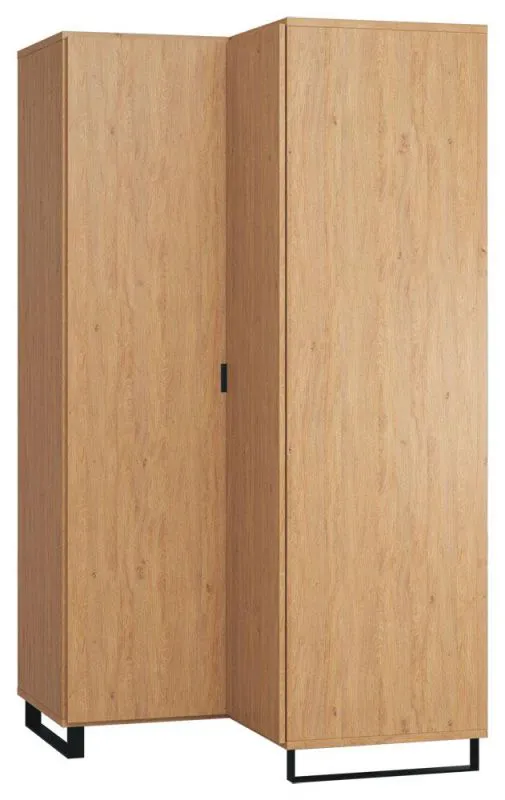 Eckkleiderschrank braun Abbildung